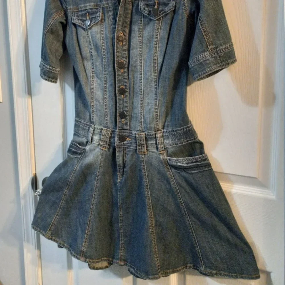 Denim Mini Dress - Picture 3 of 14